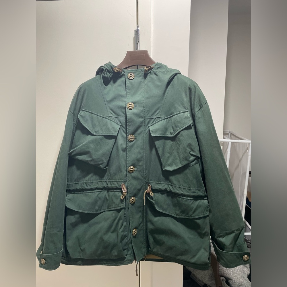 J. Crew Cotton-nylon blend survey parka- Large